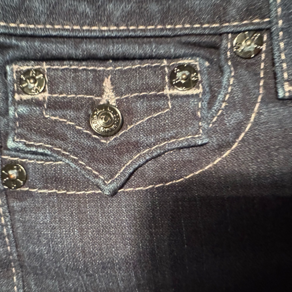 True Religion Women's Dark Blue Straight Leg Jeans - Picture 7 of 12